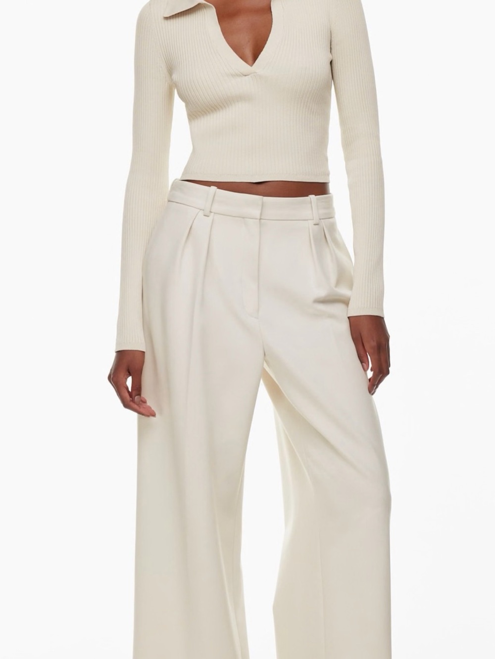 Babaton Sculpt Knit Polo Longsleeve